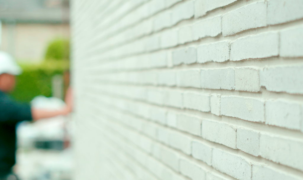 Esthetische witte gevel