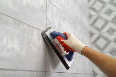 Grouting in wet areas