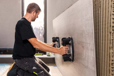 XXL tiles and slabs bonding
